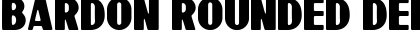 Download Bardon Rounded Demo Rounded Font Title Preview