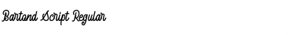 Download Bartond Script Regular Font Title Preview