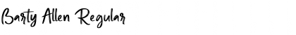 Download Barty Allen Regular Font Title Preview