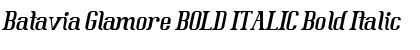 Download Batavia Glamore BOLD ITALIC Bold Italic Font Title Preview