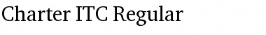 Download Charter ITC Regular Font Title Preview