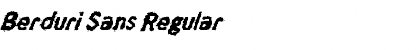 Download Berduri Sans Regular Font Title Preview