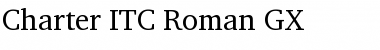 Download Charter ITC GX Roman Font Title Preview