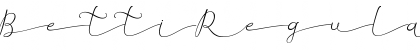 Download Betti Regular Font Title Preview