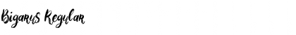 Download Bigarus Regular Font Title Preview