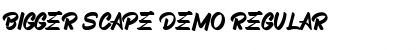 Download BIGGER SCAPE Demo Regular Font Title Preview
