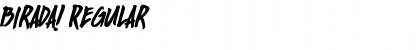 Download Birada! Regular Font Title Preview