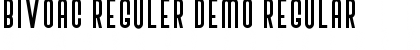 Download Bivoac Reguler Demo Regular Font Title Preview