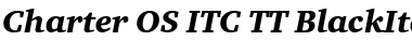 Download Charter OS ITC TT BlackItalic Font Title Preview
