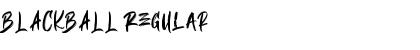 Download BLACKBALL Regular Font Title Preview