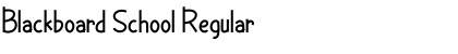 Download Blackboard School Regular Font Title Preview