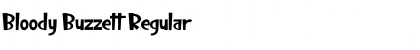 Download Bloody Buzzett Regular Font Title Preview