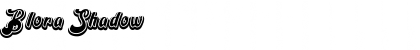 Download Blora Shadow Font Title Preview