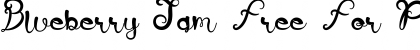 Download Blueberry Jam Free For Personal Regular Font Title Preview