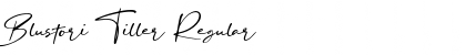 Download Blustori Tiller Regular Font Title Preview