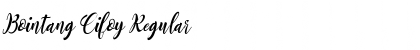 Download Bointang Cifoy Regular Font Title Preview