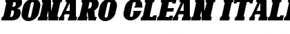 Download Bonaro Clean Italic Demo Clean Italic Font Title Preview