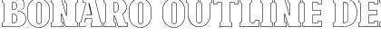 Download Bonaro Outline Demo Outline Font Title Preview