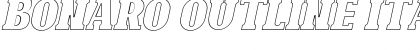 Download Bonaro Outline Italic Demo Outline Italic Font Title Preview