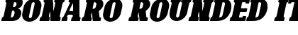 Download Bonaro Rounded Italic Demo Rounded Italic Font Title Preview