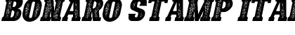 Download Bonaro Stamp Italic Demo Stamp Italic Font Title Preview