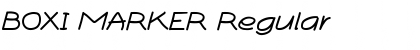 Download BOXI MARKER Regular Font Title Preview