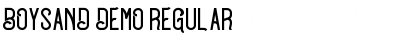 Download BOYSAND DEMO Regular Font Title Preview