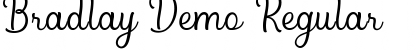 Download Bradlay Demo Regular Font Title Preview