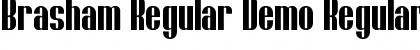 Download Brasham Regular Demo Regular Font Title Preview