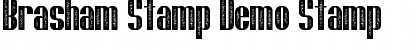 Download Brasham Stamp Demo Stamp Font Title Preview