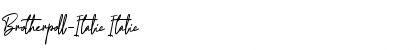 Download Brotherpoll-Italic Italic Font Title Preview