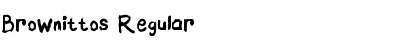 Download Brownittos Regular Font Title Preview