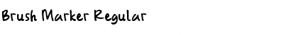 Download Brush Marker Regular Font Title Preview