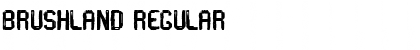Download Brushland Regular Font Title Preview