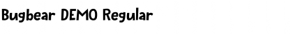 Download Bugbear DEMO Regular Font Title Preview