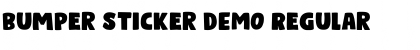 Download Bumper Sticker DEMO Regular Font Title Preview