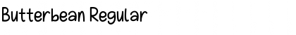 Download Butterbean Regular Font Title Preview