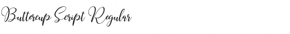Download Buttercup Script Regular Font Title Preview