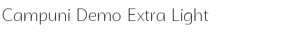 Download Campuni Demo Extra Light Font Title Preview
