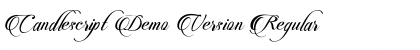 Download Candlescript Demo Version Regular Font Title Preview