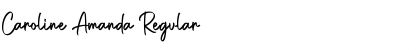 Download Caroline Amanda Regular Font Title Preview