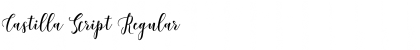 Download Castilla Script Regular Font Title Preview