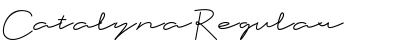 Download Catalyna Regular Font Title Preview
