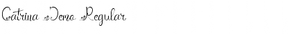 Download Catrina Demo Regular Font Title Preview