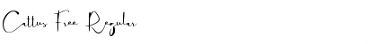 Download Cattus Free Regular Font Title Preview