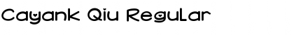 Download Cayank Qiu Regular Font Title Preview