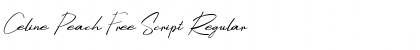 Download Celine Peach Free Script Regular Font Title Preview