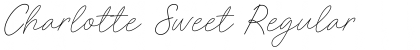 Download Charlotte Sweet Regular Font Title Preview