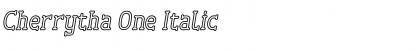 Download Cherrytha One Italic Font Title Preview