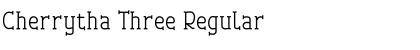 Download Cherrytha Three Regular Font Title Preview